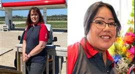 Carol Pechawis, Misty Petroleum and Loretta Jacko, Cold Lake First Nations Petro-Canada