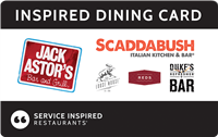 Carte-cadeau Service Inspired Restaurants