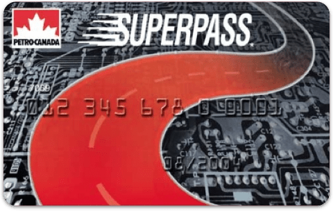 Carte SuperPass Petro-Canada